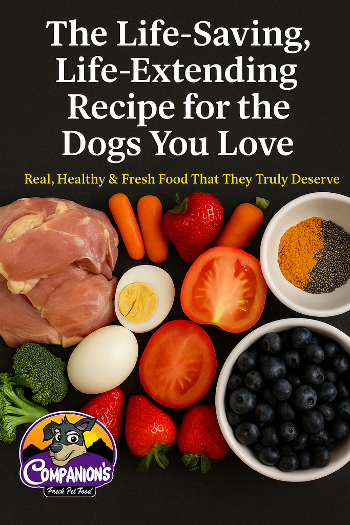 Fresh Dog Food Recipe eBook – Life-Saving, Life-Extending Homemade Meals